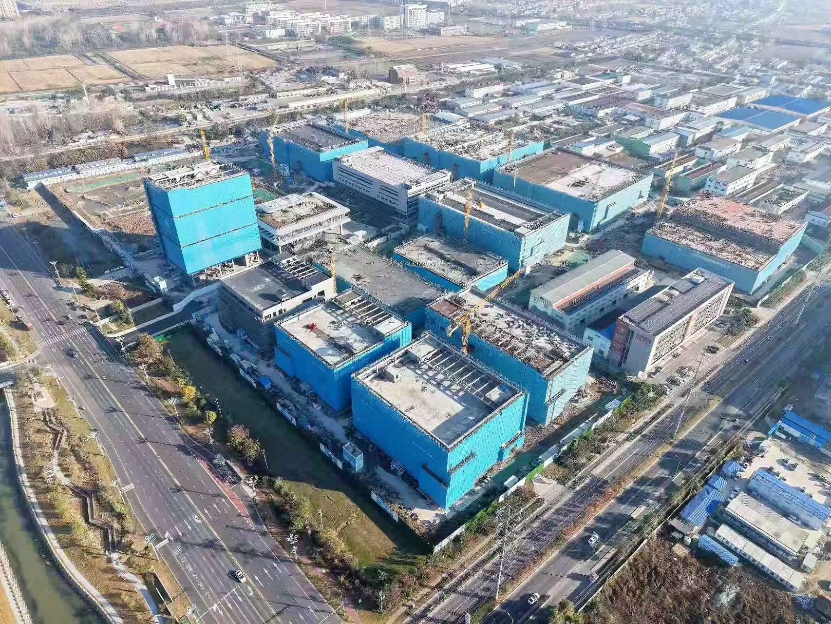 苏淮数智产业园项目A区、C区主体全面封顶.jpg